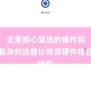 无需担心繁琐的操作和复杂的流程比特派硬件钱包